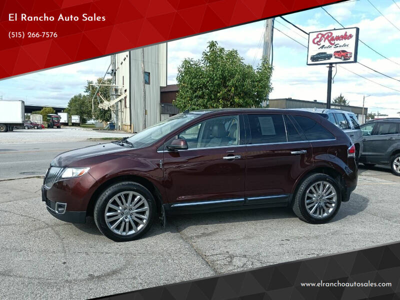 2012 Lincoln MKX for sale at El Rancho Auto Sales in Des Moines IA