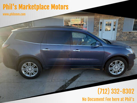 2014 Chevrolet Traverse for sale at Phil's Marketplace Motors in Arnolds Park IA