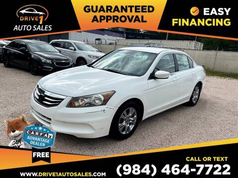 2011 Honda Accord for sale at Drive 1 Auto Sales in Wake Forest NC