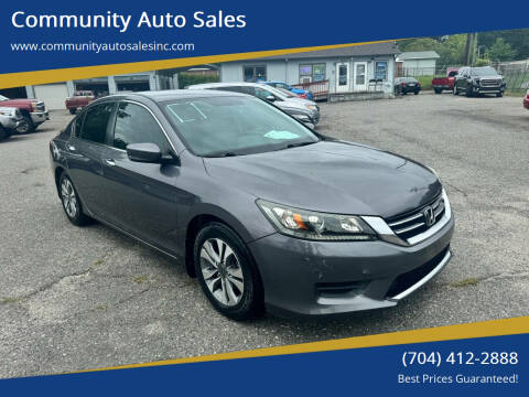 2015 Honda Accord for sale at Community Auto Sales in Gastonia NC