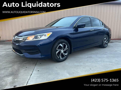 2017 Honda Accord for sale at Auto Liquidators in Bluff City TN