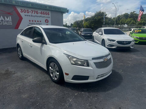 2012 Chevrolet Cruze for sale at Buy Here Miami Auto Sales in Miami FL