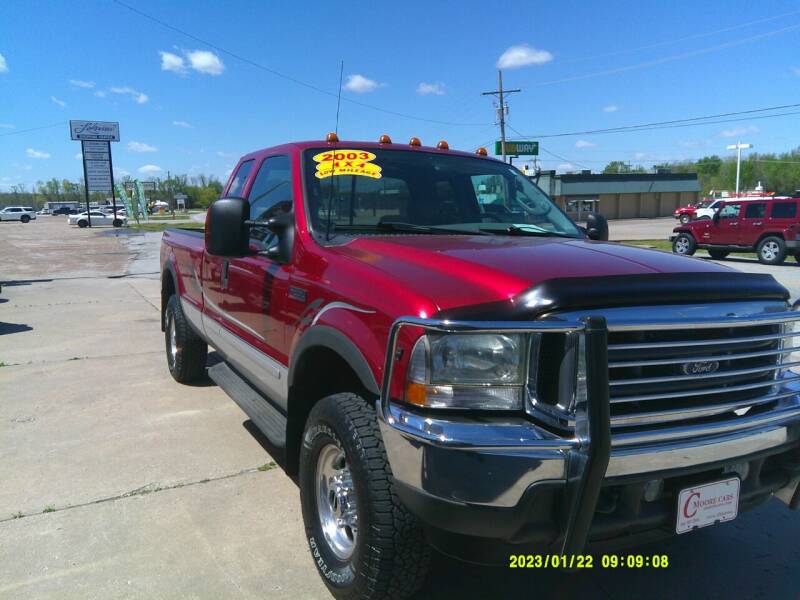 2003 Ford F-250 Super Duty for sale at C MOORE CARS in Grove OK