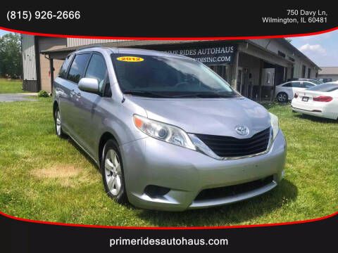 2012 Toyota Sienna for sale at Prime Rides Autohaus in Wilmington IL