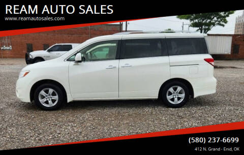2014 Nissan Quest for sale at REAM AUTO SALES in Enid OK