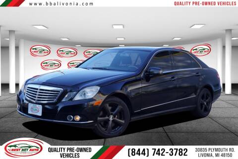 2010 Mercedes-Benz E-Class for sale at Best Bet Auto in Livonia MI