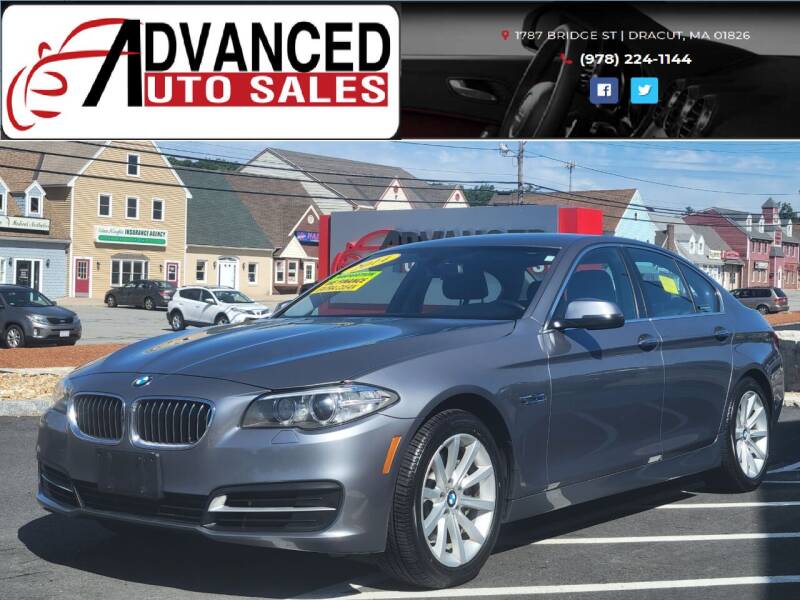 2014 BMW 5 Series for sale at Advanced Auto Sales in Dracut MA