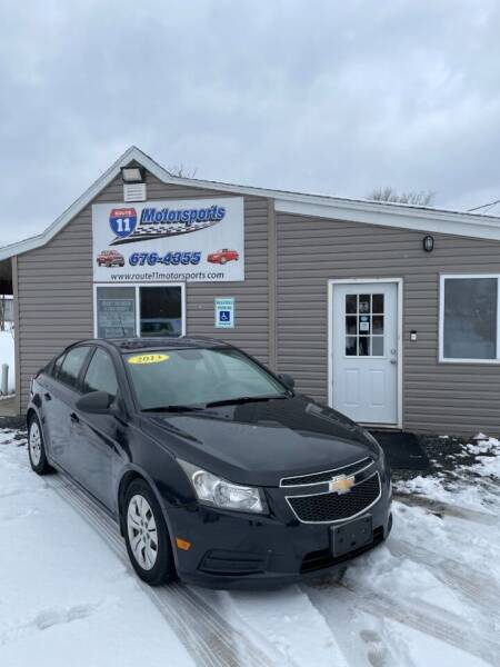 2013 Chevrolet Cruze for sale at ROUTE 11 MOTOR SPORTS in Central Square NY