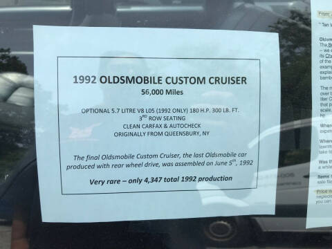 1992 Oldsmobile Custom Cruiser