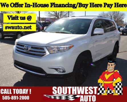 2011 Toyota Highlander for sale at SOUTHWEST AUTO in Albuquerque NM