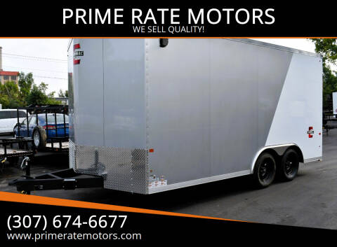 2024 CHARMAC 8 x 16 ft CARGO TRAILER for sale at PRIME RATE MOTORS in Sheridan WY