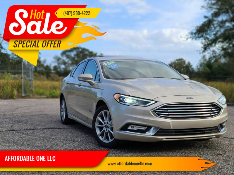 2017 Ford Fusion Energi for sale at AFFORDABLE ONE LLC in Orlando FL