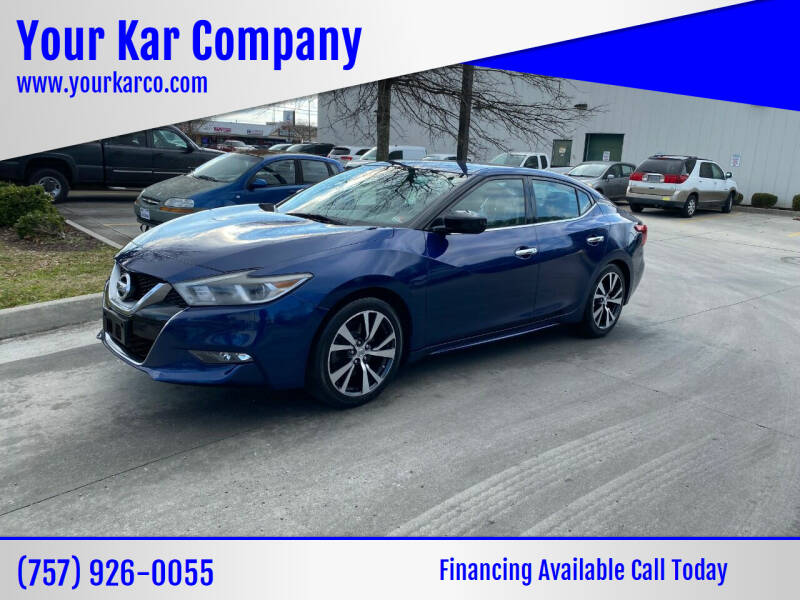 2017 Nissan Maxima for sale at Your Kar Company in Norfolk VA