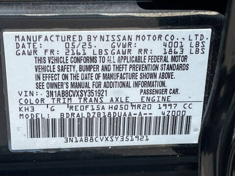 2025 Nissan Sentra SV