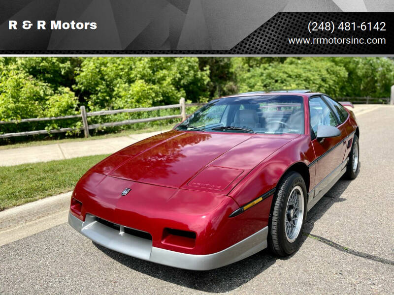 1987 Pontiac Fiero for sale at R & R Motors in Waterford MI