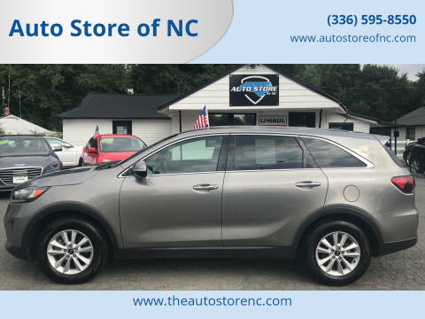 2019 Kia Sorento for sale at Auto Store of NC in Walkertown NC