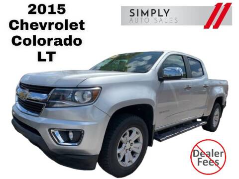 2015 Chevrolet Colorado for sale at Simply Auto Sales in Palm Beach Gardens FL