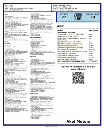 2019 BMW X3 xDrive30i