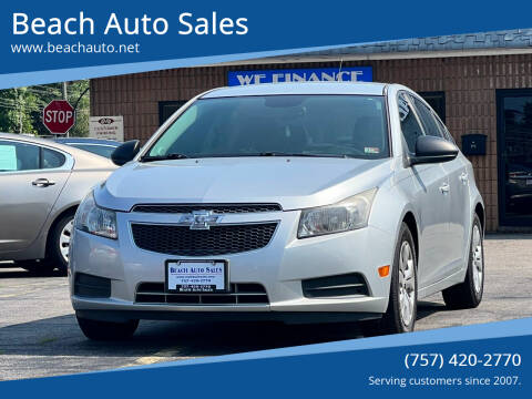 2014 Chevrolet Cruze for sale at Beach Auto Sales in Virginia Beach VA