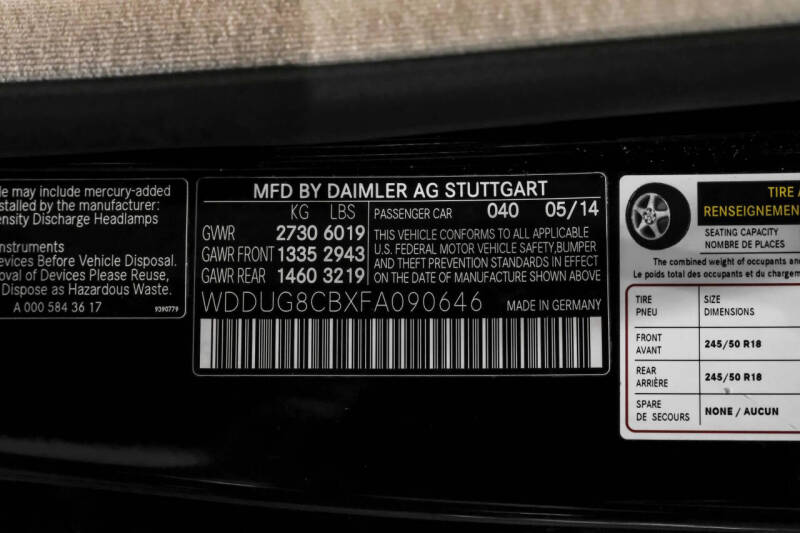 2015 Mercedes-Benz S-Class S 550