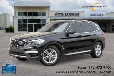 2019 BMW X3 for sale at European Motors Inc in Plano TX