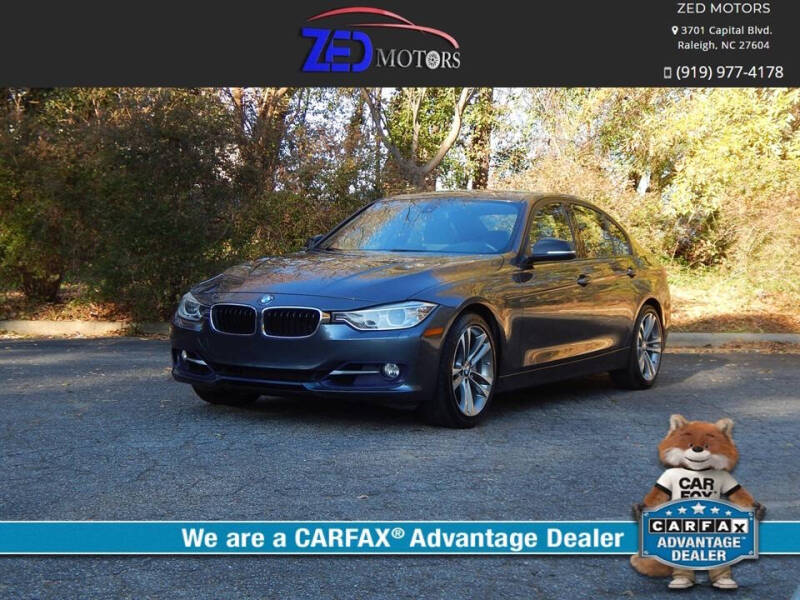 2013 BMW 3 Series for sale at Zed Motors in Raleigh NC