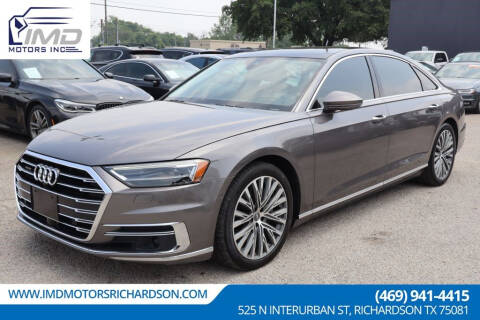 2019 Audi A8 L for sale at IMD Motors in Richardson TX