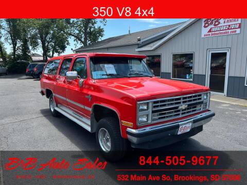 1988 Chevrolet Suburban for sale at B & B Auto Sales in Brookings SD
