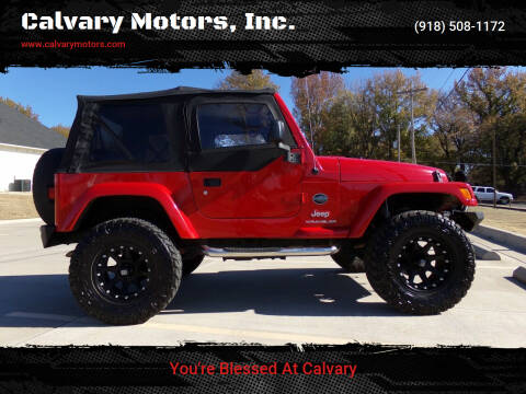 2005 Jeep Wrangler for sale at Calvary Motors, Inc. in Bixby OK