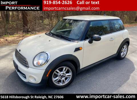 2012 MINI Cooper Hardtop for sale at Import Performance Sales in Raleigh NC
