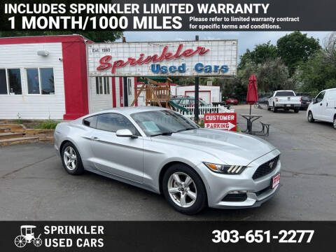 2017 Ford Mustang for sale at Sprinkler Used Cars in Longmont CO