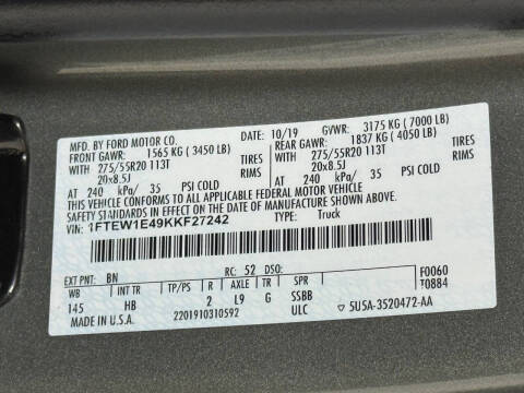 2019 Ford F-150 Lariat