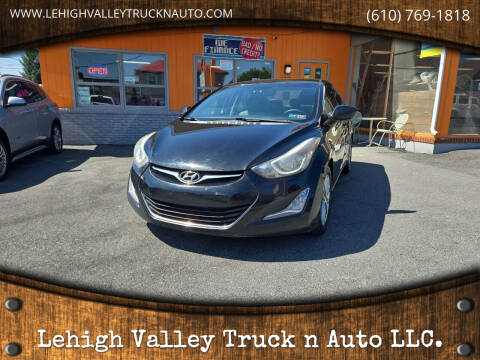 2015 Hyundai Elantra for sale at Lehigh Valley Truck n Auto LLC. in Schnecksville PA