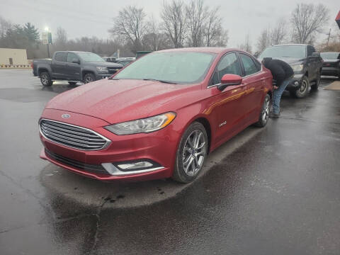 2017 Ford Fusion Hybrid for sale at Cruisin' Auto Sales in Madison IN