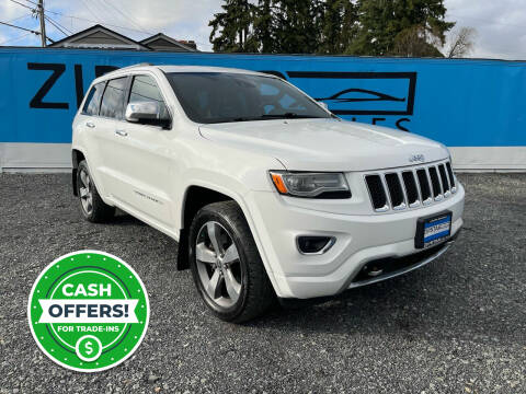 2014 Jeep Grand Cherokee for sale at Zipstar Auto Sales in Lynnwood WA