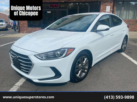 2018 Hyundai Elantra for sale at Unique Motors of Chicopee in Chicopee MA