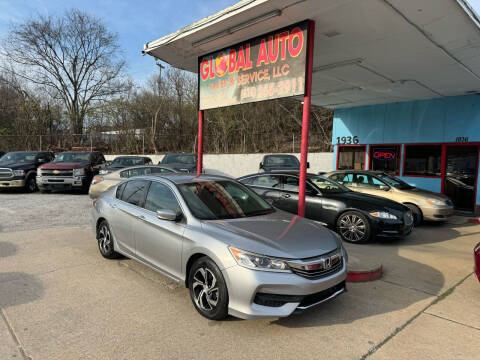 2017 Honda Accord for sale at Global Auto Sales and Service in Nashville TN