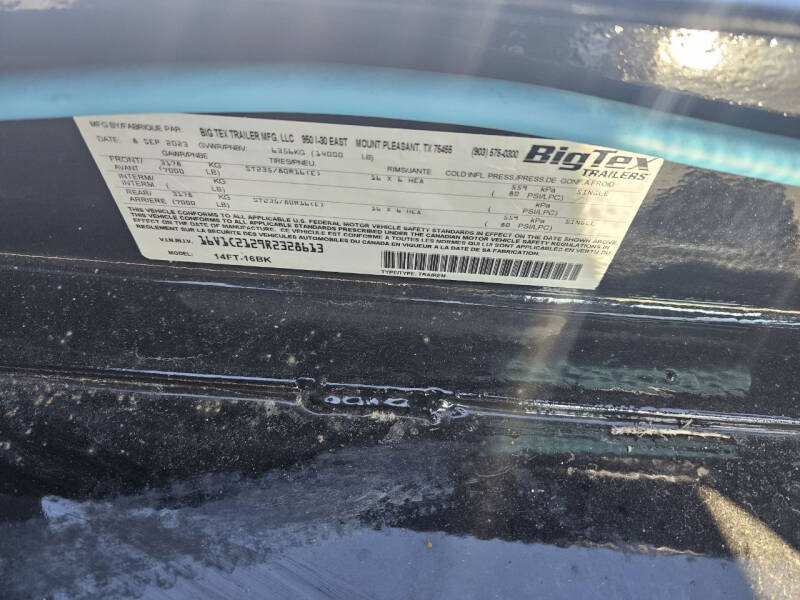 2024 Big Tex Trailer 14FT-16BK