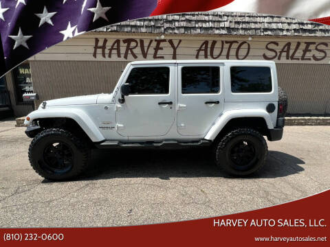 2013 Jeep Wrangler Unlimited for sale at Harvey Auto Sales, LLC. in Flint MI