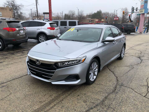 2021 Honda Accord for sale at Bibian Brothers Auto Sales & Service in Joliet IL