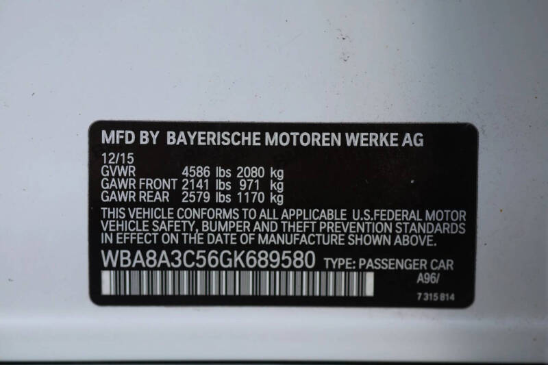 2016 BMW 3 Series 320i xDrive