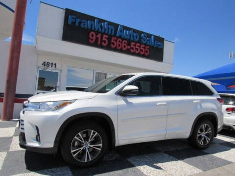 2017 Toyota Highlander for sale at Franklin Auto Sales in El Paso TX
