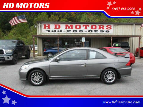 2005 Honda Civic for sale at HD MOTORS in Kingsport TN
