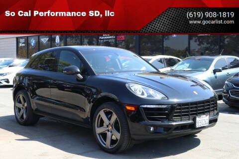 2016 Porsche Macan for sale at So Cal Performance SD, llc in San Diego CA