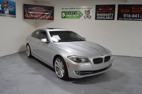 2013 BMW 5 Series for sale at Kian Auto Sales in Sacramento CA