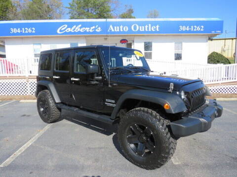 2016 Jeep Wrangler Unlimited for sale at Colbert's Auto Outlet in Hickory NC