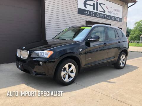 2011 BMW X3 for sale at Auto Import Specialist LLC in South Bend IN