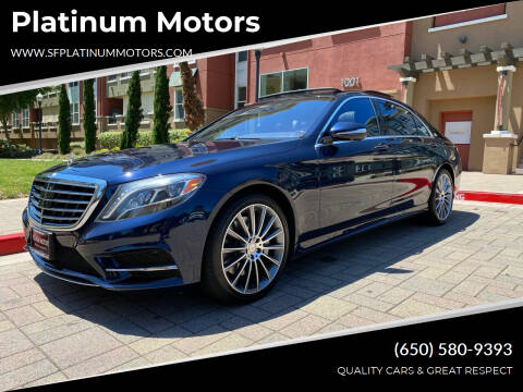 2014 Mercedes-Benz S-Class for sale at Platinum Motors in San Bruno CA