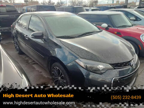 2014 Toyota Corolla for sale at High Desert Auto Wholesale in Albuquerque NM