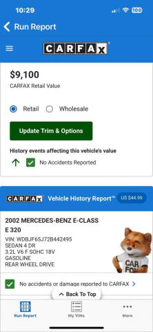 2002 Mercedes-Benz E-Class E 320